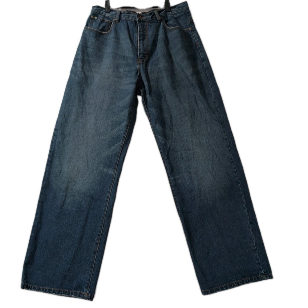 Ecko Unltd Denim Jeans Mens 36x32 Blue Straight Leg 100% Cotton Y2K